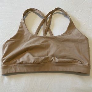 Nude colored Lululemon energy bra size 8 like new